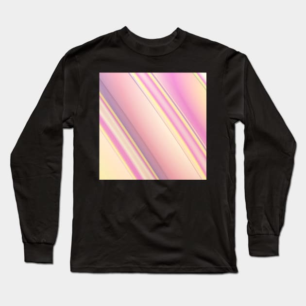 Pink Stripes Long Sleeve T-Shirt by lyle58